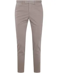 PT TORINO concealed-fastening tapered trousers Grau