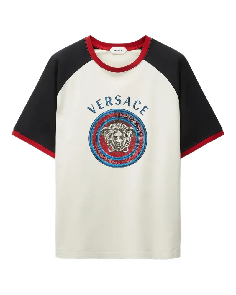 Versace Medusa Raglanärmel T-Shirt - Nude Nude