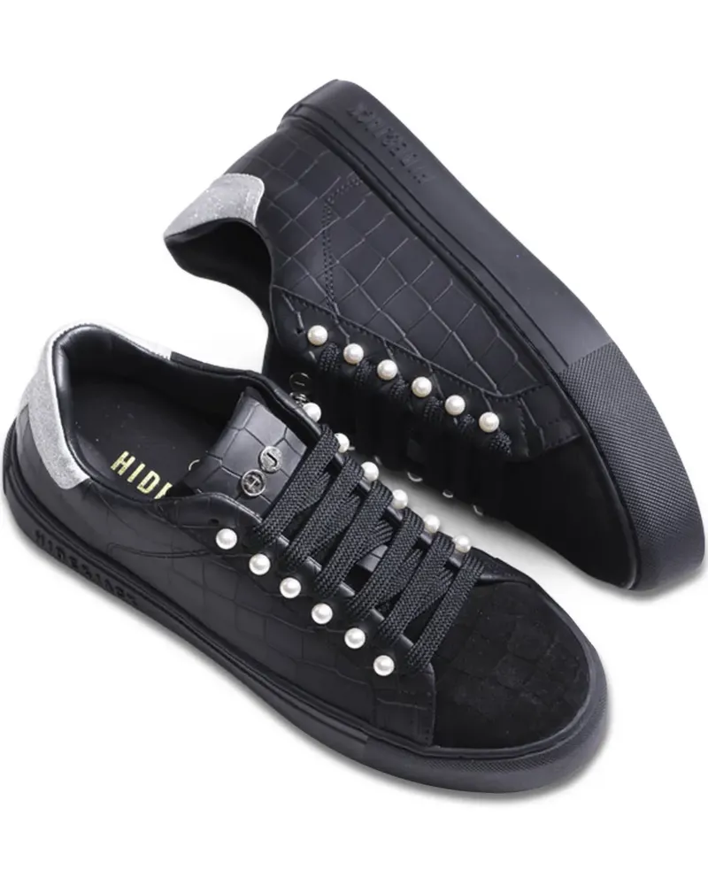 Hide & Jack Sneakers mit Perlen - Schwarz Schwarz
