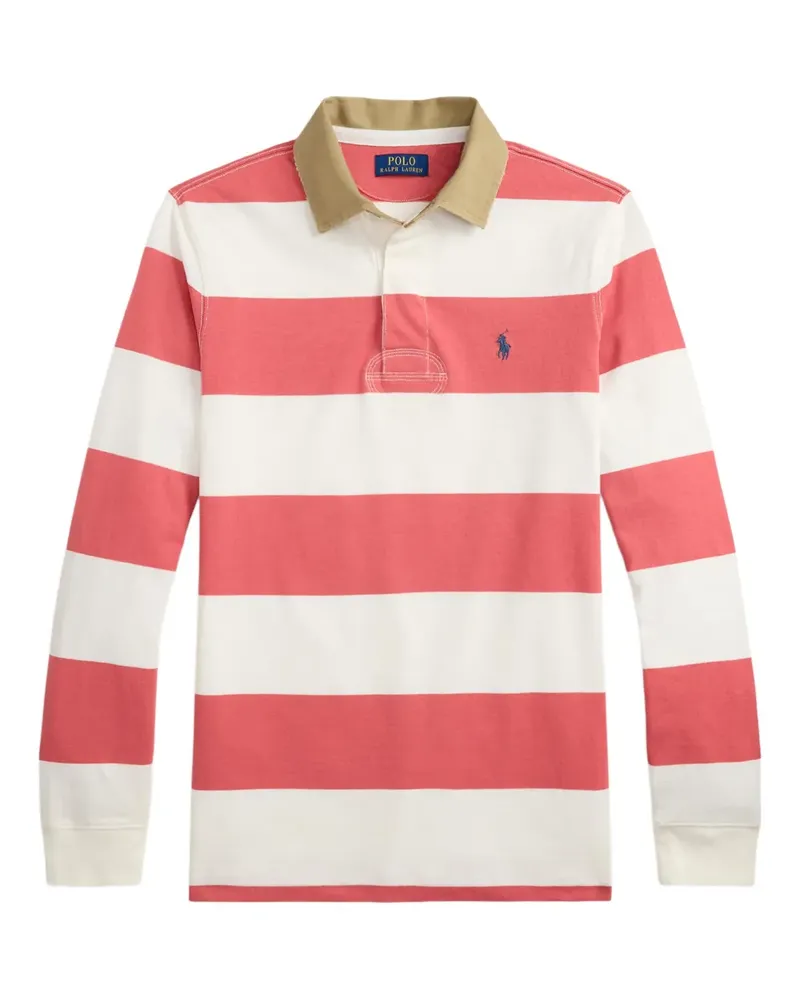 Ralph Lauren Gestreiftes Polohemd - Rot Rot