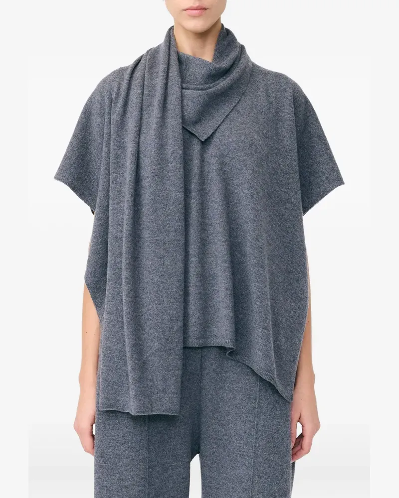 Lisa Yang Asymmetrisches Wickel-Cape - Grau Grau