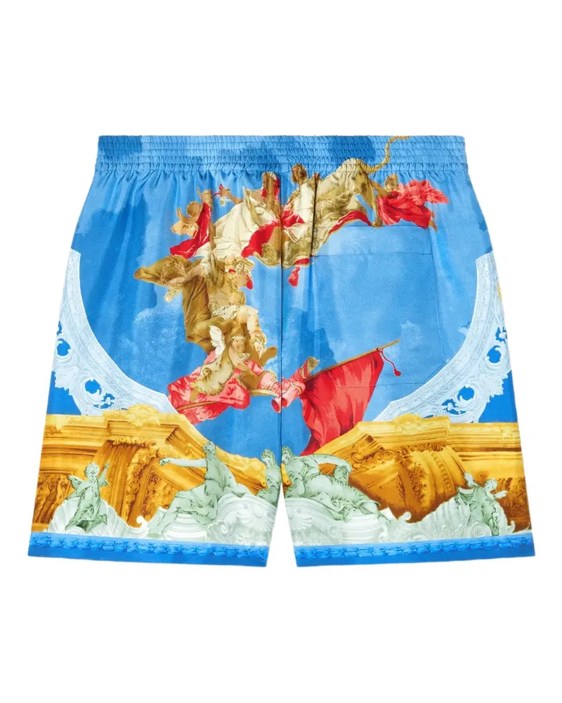 Versace Shorts mit grafischem Print - Blau Blau