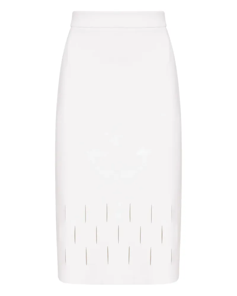 Gloria Coelho Midirock mit Cut-Outs - Weiß Weiß