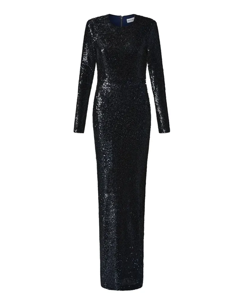 Rebecca Vallance Cambridge Langarm-Abendkleid - Blau Blau
