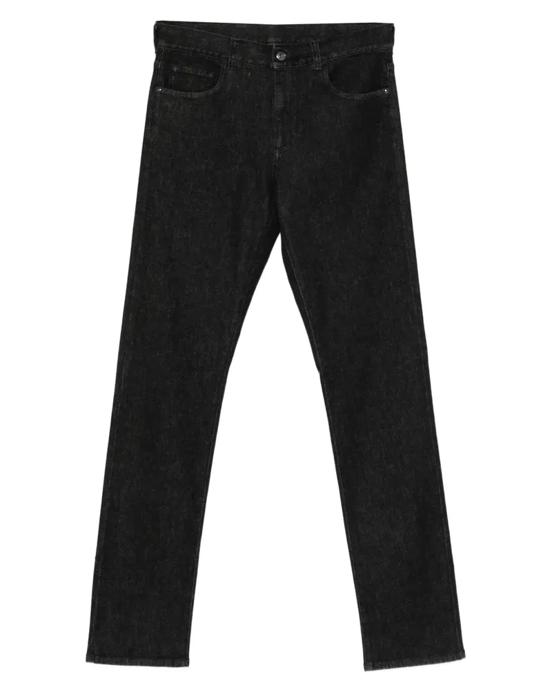 Canali Five-Pocket-Jeans - Schwarz Schwarz