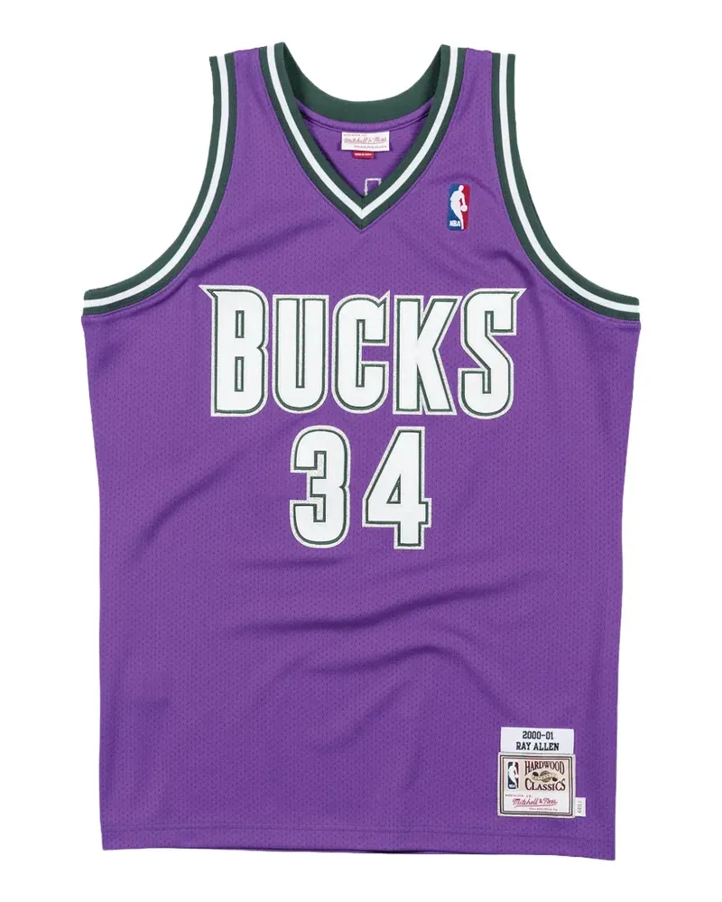 Mitchell & Ness NBA Authentic Jersey "Milwaukee Bucks Ray Allen #34" Tanktop - Violett Violett