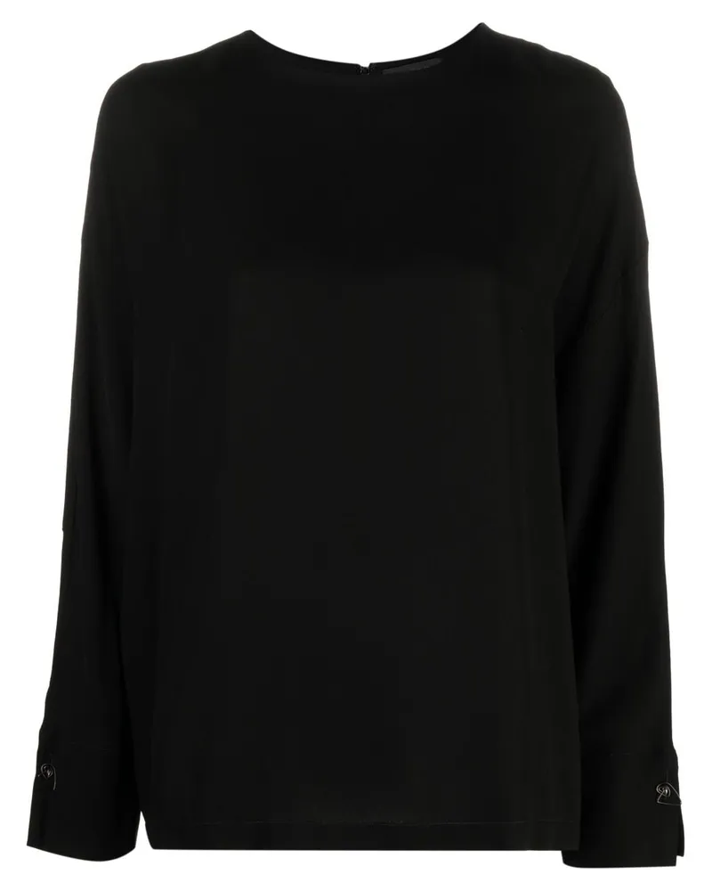 Fabiana Filippi Sweatshirt mit rundem Ausschnitt - Schwarz Schwarz