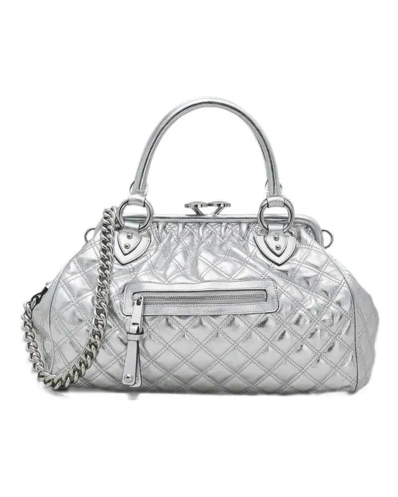 Marc Jacobs The Stam Shopper im Metallic-Look - Silber Silber