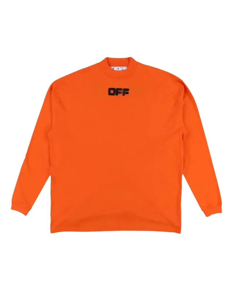 OFF-WHITE Arrows Font long-sleeve T-shirt - Orange Orange