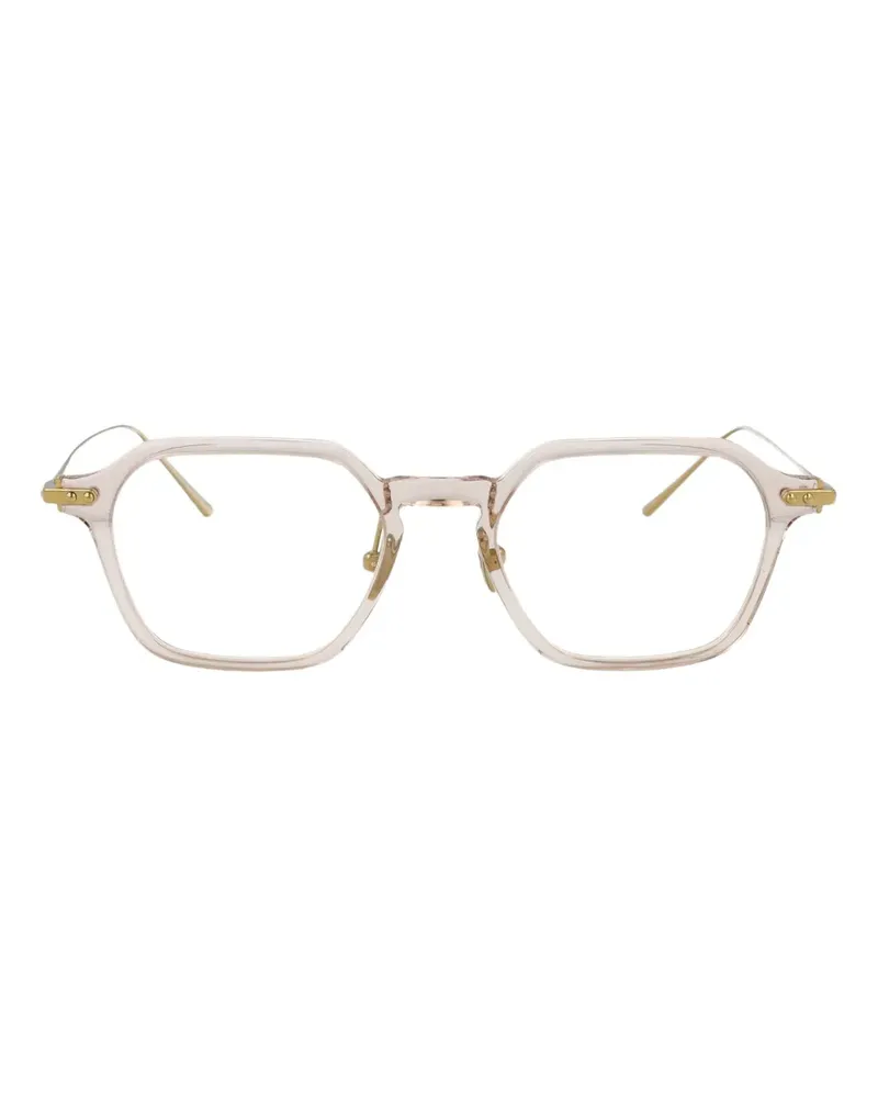 Linda Farrow Brille mit geometrischem Gestell - Nude Nude