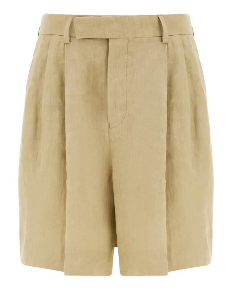 Ferragamo Bermudas aus Leinen - Nude Nude