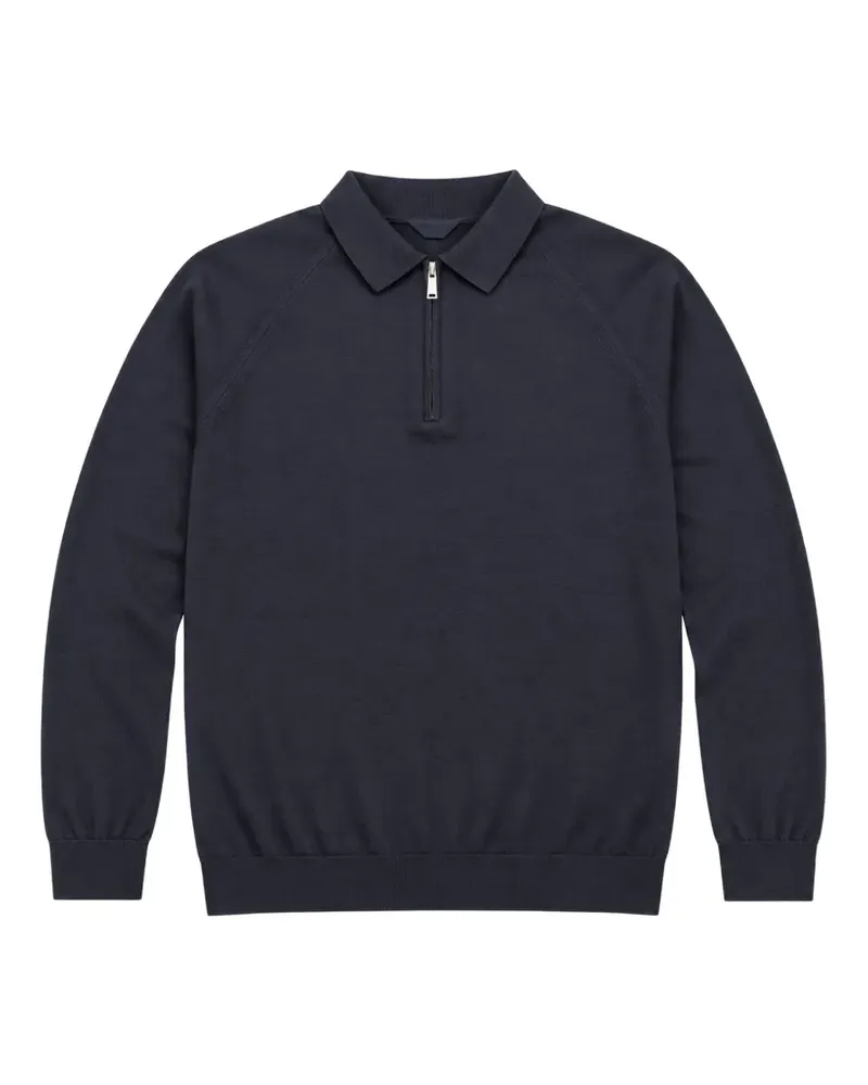 Paul & Shark Woll-Poloshirt mit Raglanärmeln - Blau Blau