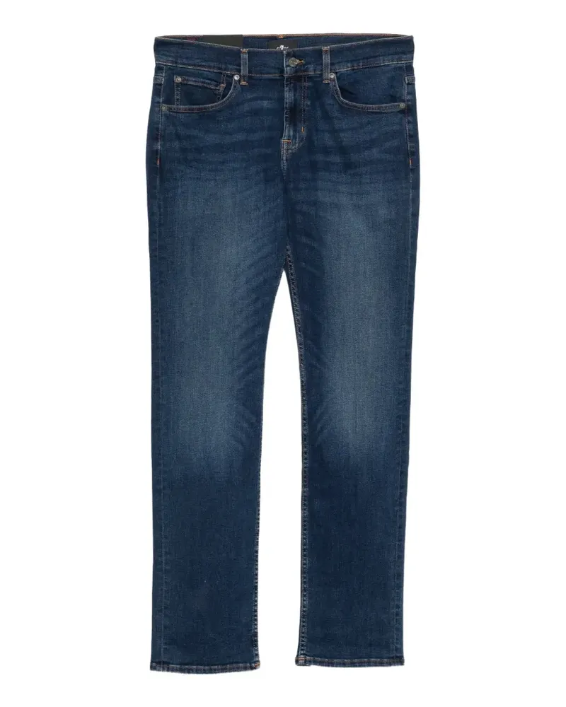 7 for all mankind faded-effect straight-leg jeans - Blau Blau