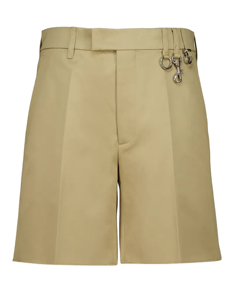 Miu Miu pressed-crease shorts - Nude Nude