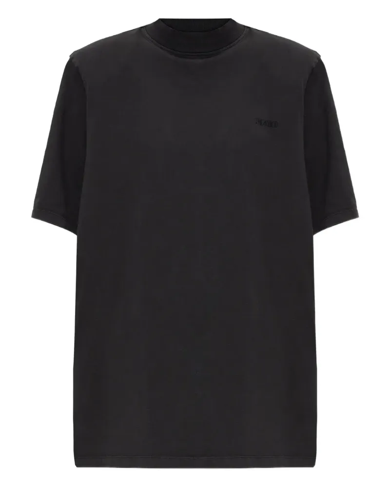 ATTICO T-Shirt mit Rollkragen - Schwarz Schwarz