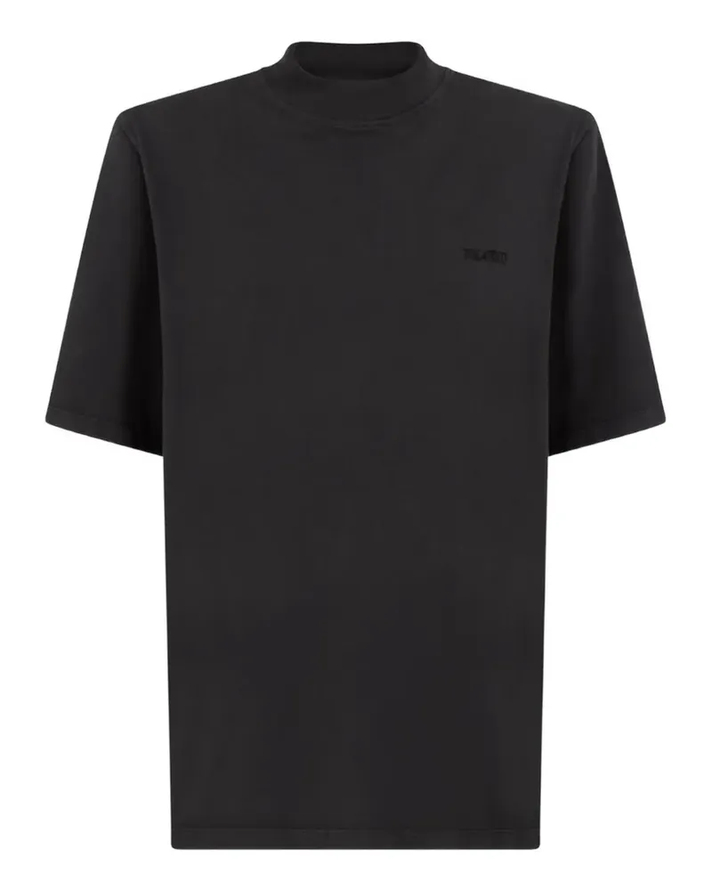 ATTICO T-Shirt mit Rollkragen - Schwarz Schwarz