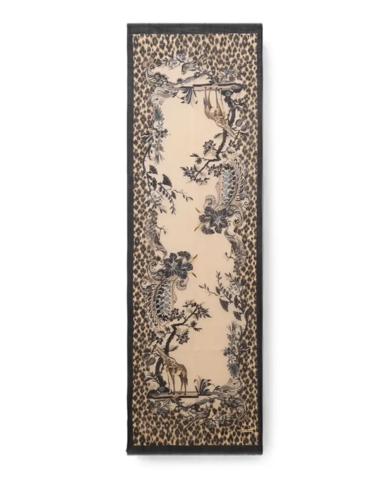 Etro Schal mit Animal-Print - Nude Nude