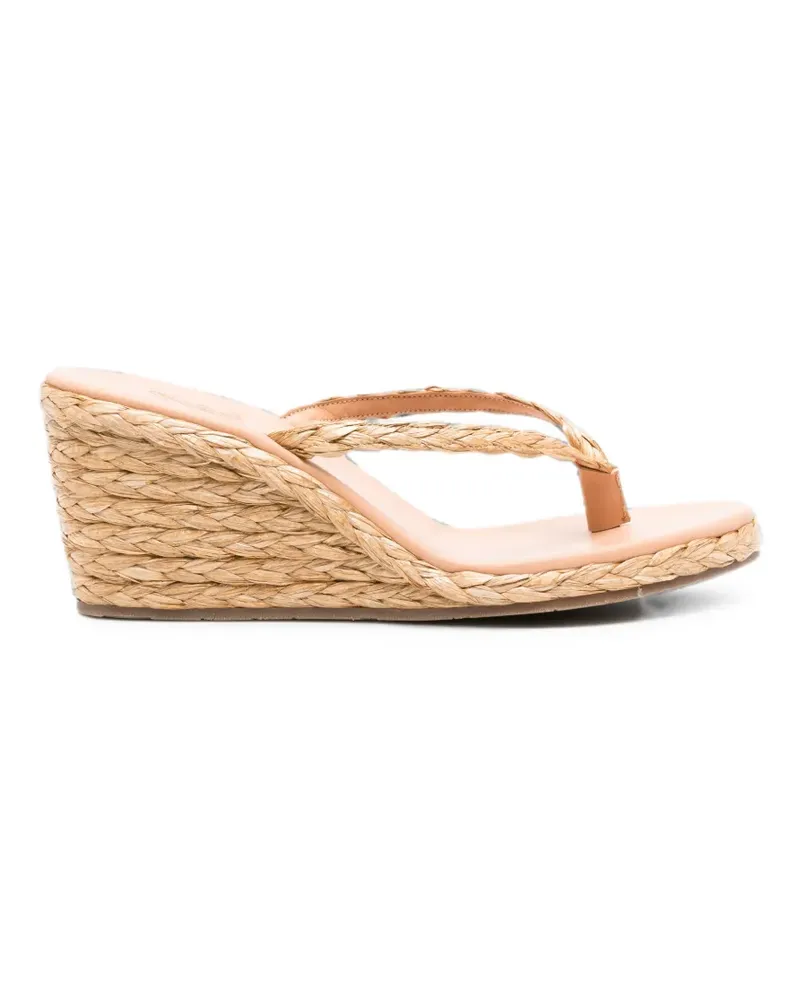 Ancient Greek Sandals Etheria braided wedge sandals - Nude Nude