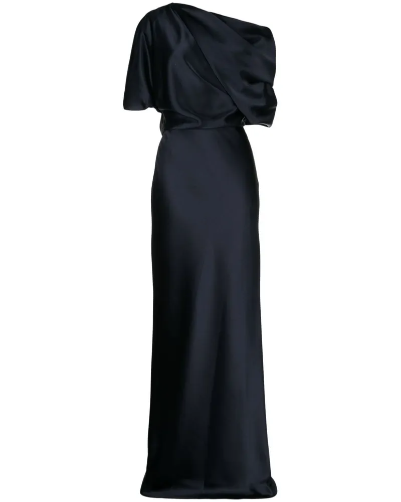 Amsale Kleid mit Drapierung - Blau Blau