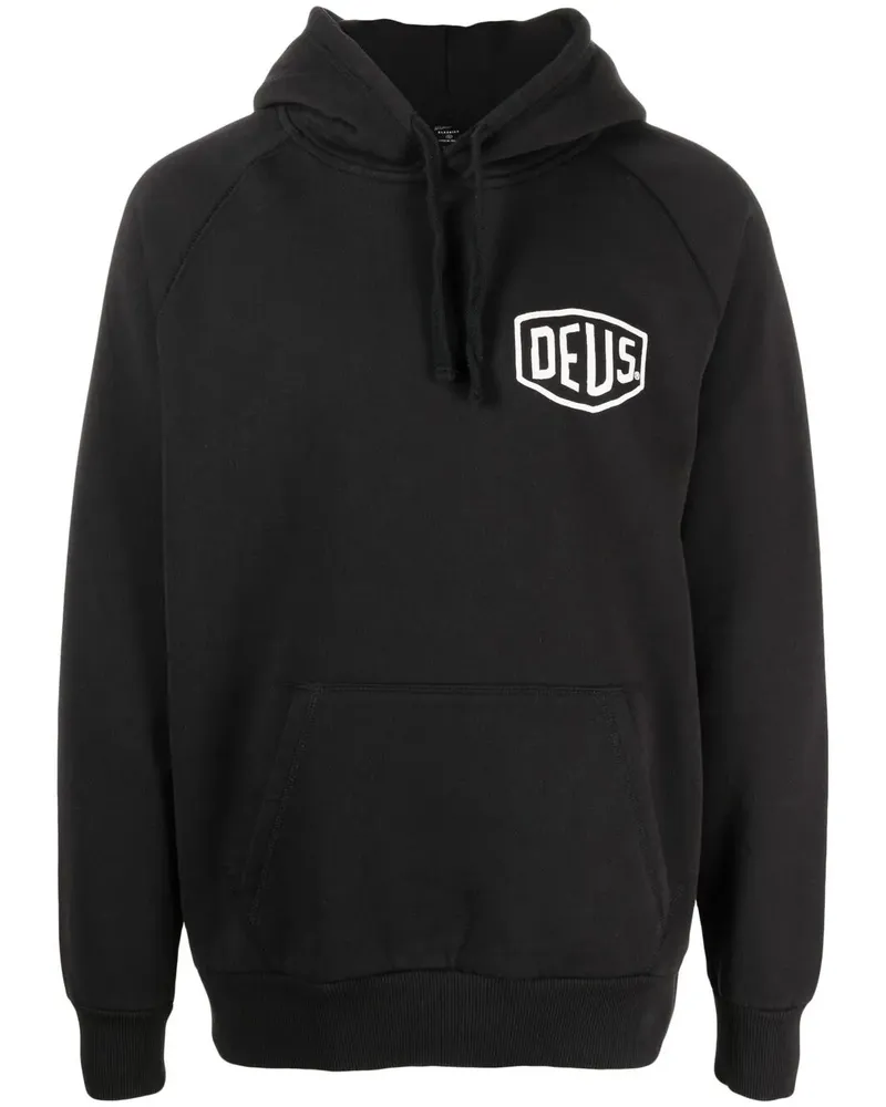 Deus Ex Machina Hoodie mit Logo-Print - Schwarz Schwarz
