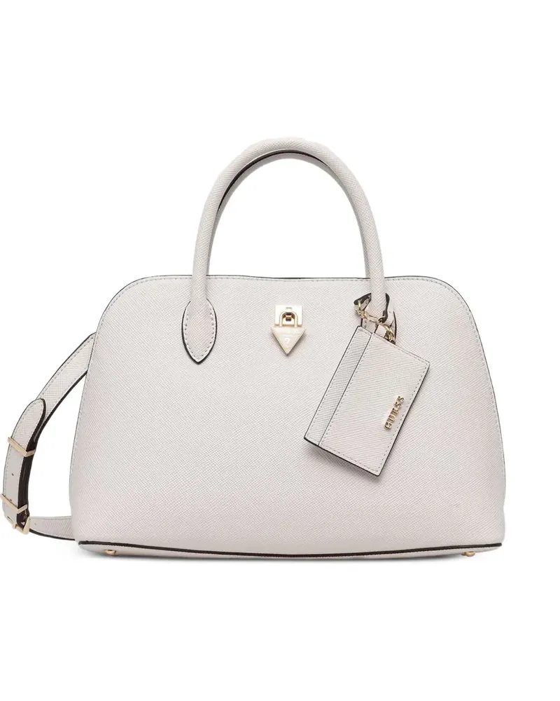 Guess Patsie Umhängetasche mit Logo-Schild - Weiß Weiß
