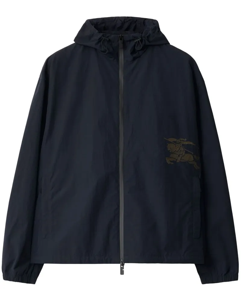 Burberry Kapuzenjacke mit Logo-Applikation - Blau Blau