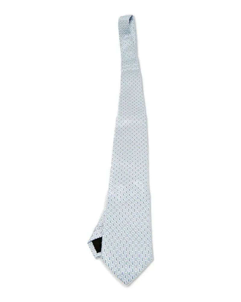 S.T. Dupont Seidenkrawatte mit Jacquardmuster - Blau Blau