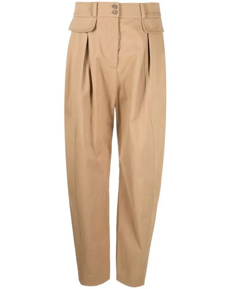 Alberta Ferretti Tapered-Hose mit hohem Bund - Nude Nude