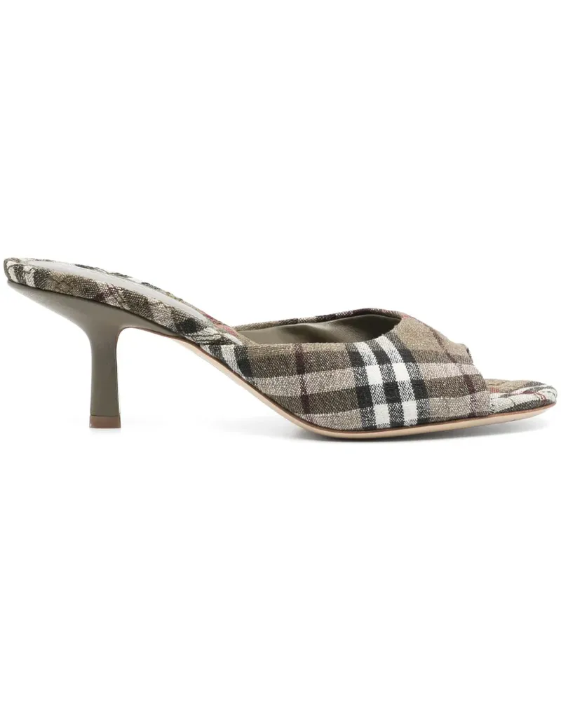 Burberry Mews Mules 65mm - Grün Grün