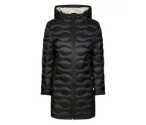 Gesteppter Lyne Kapuzenmantel - Schwarz