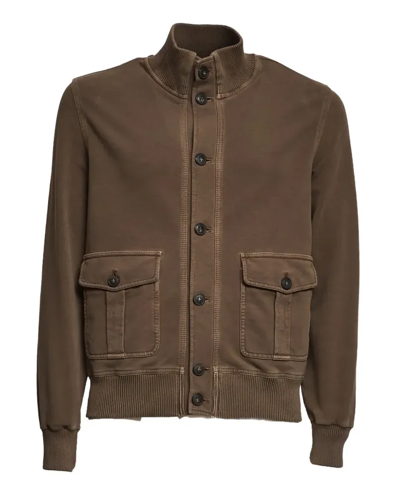 CIRCOLO 1901 Geknöpfte Jacke mit aufgesetzten Taschen - Braun Braun