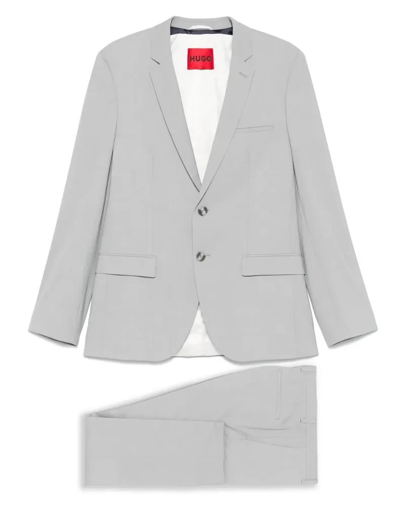 HUGO BOSS Einreihiger Anzug - Grau Grau