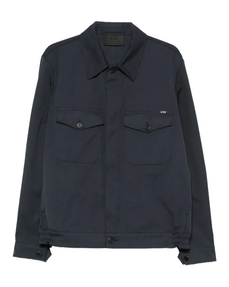 Prada flap-pocket jacket - Blau Blau