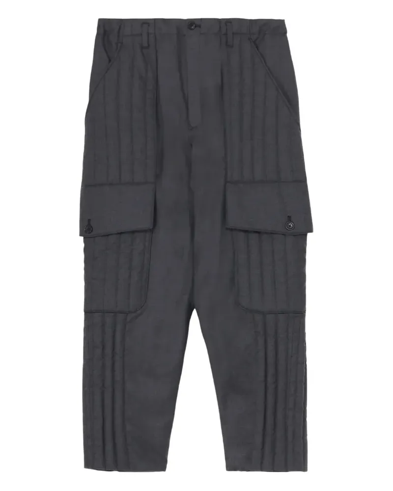 Yohji Yamamoto Gesteppte Hose - Schwarz Schwarz
