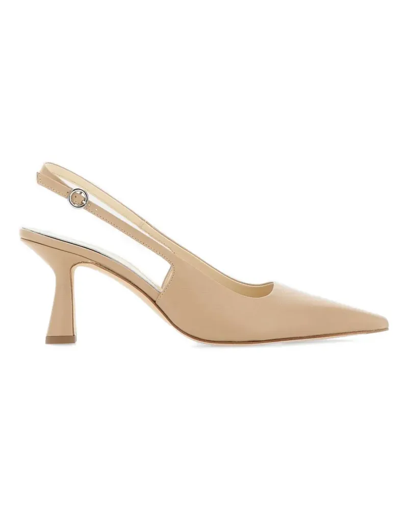 aeyde Fernanda leather slingback heeled pumps - Nude Nude