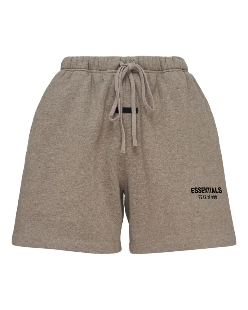 Fear of God Essentials Shorts mit Logo-Print - Grau Grau