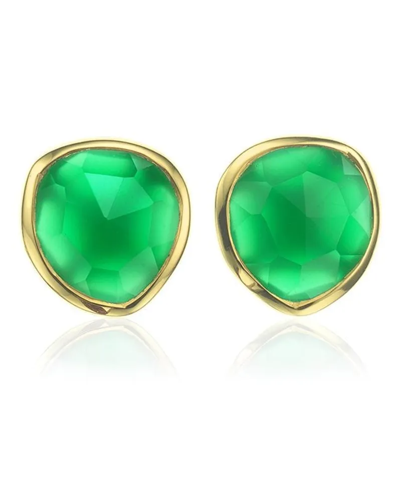 Monica Vinader GP Siren' Ohrstecker mit Onyx - Gold Gold