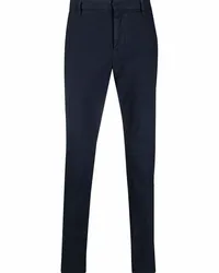 Dondup Halbhohe Straight-Leg-Chino Blau