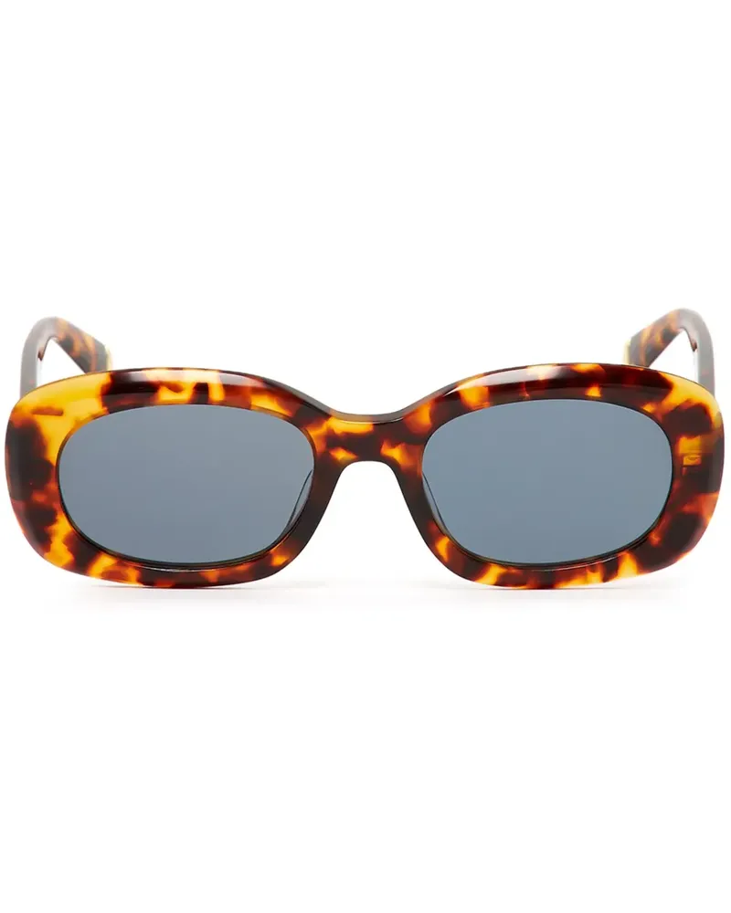 Stella McCartney Sonnenbrille mit ovalem Gestell - Braun Braun