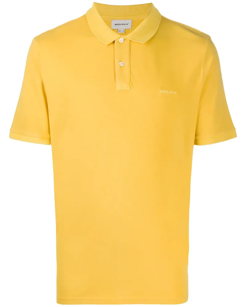 Woolrich Poloshirt mit Logo-Stickerei - Gelb Gelb