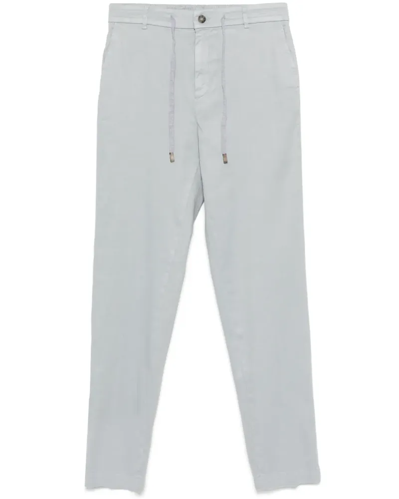 Peserico Klassische Twill-Hose - Blau Blau