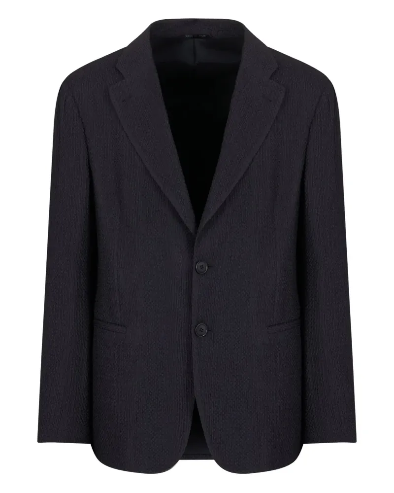 Giorgio Armani single-breasted blazer - Blau Blau