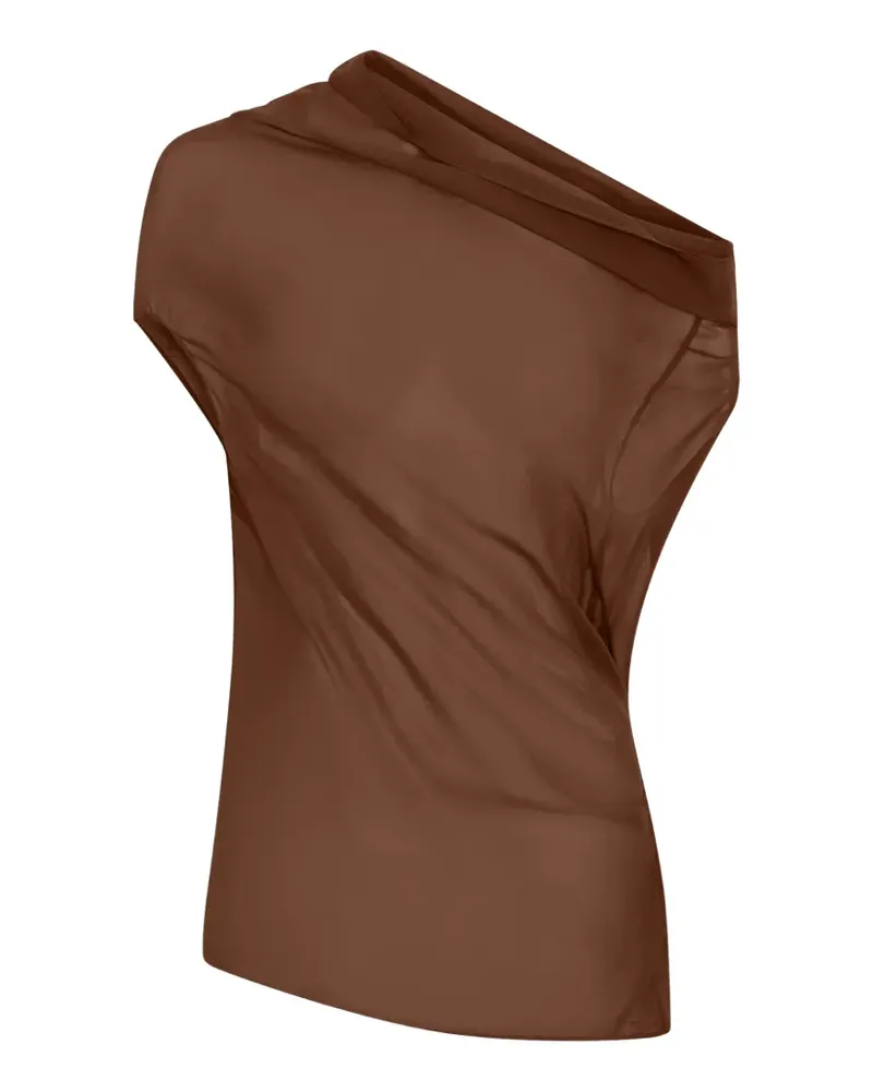 NICHOLAS Ryanne asymmetric twisted blouse - Braun Braun