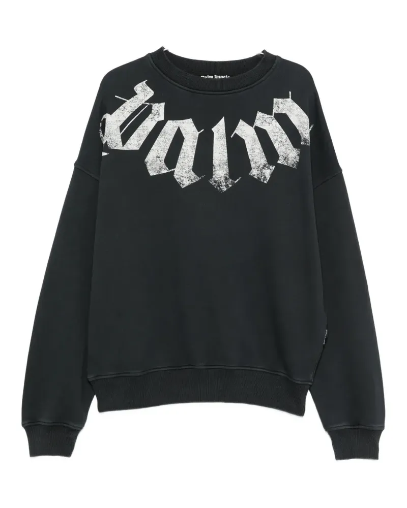Palm Angels Big Neck Logo printed sweatshirt - Schwarz Schwarz