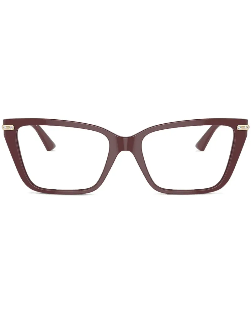 Jimmy Choo Cat-Eye-Brille - Rot Rot