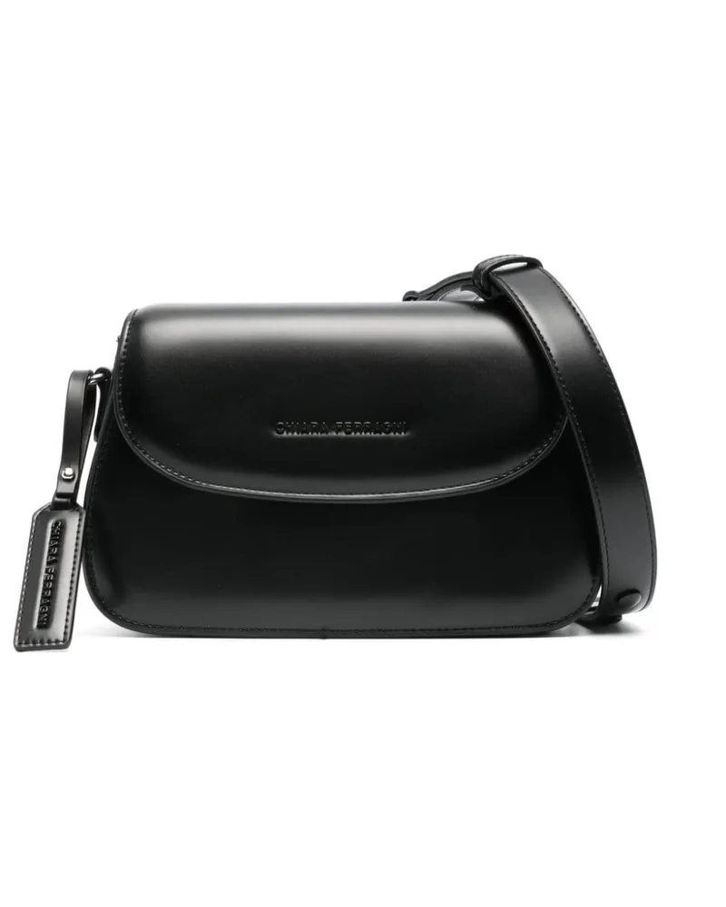 Chiara Ferragni Schultertasche mit Logo-Anhänger - Schwarz Schwarz