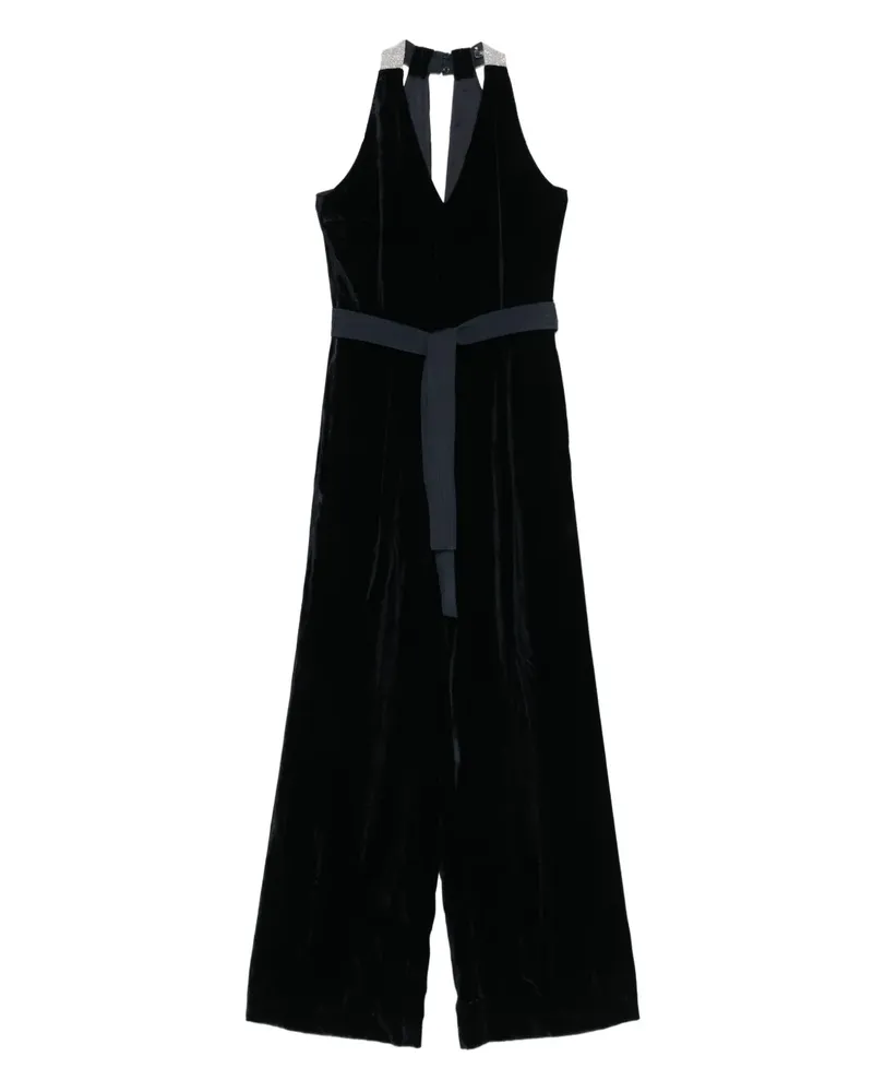 Peserico Jumpsuit mit Gürtel - Schwarz Schwarz