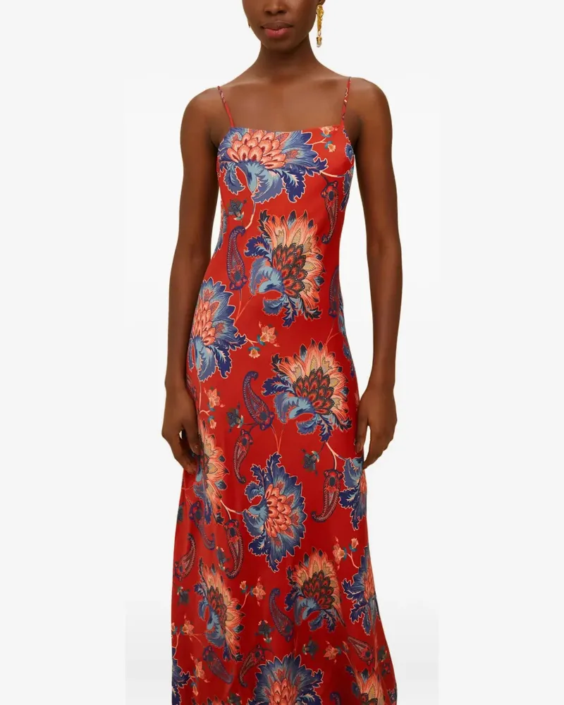 FARM Rio floral-pattern maxi dress - Rot Rot