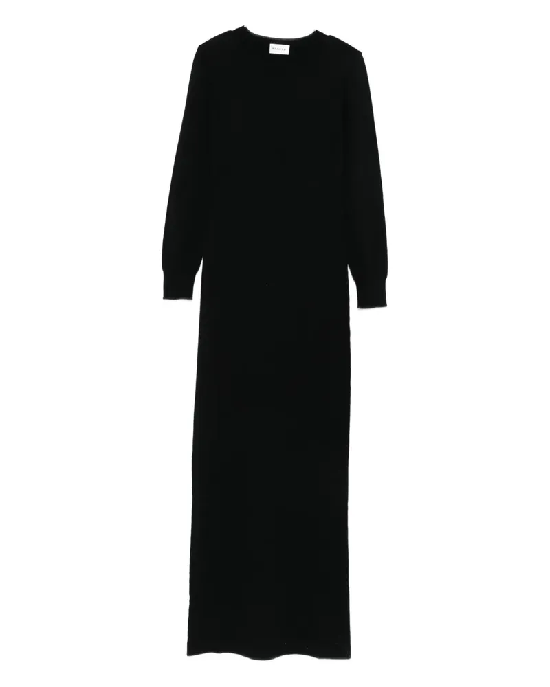 P.A.R.O.S.H. P.A.R.O H. Midikleid mit rundem Ausschnitt - Schwarz Schwarz