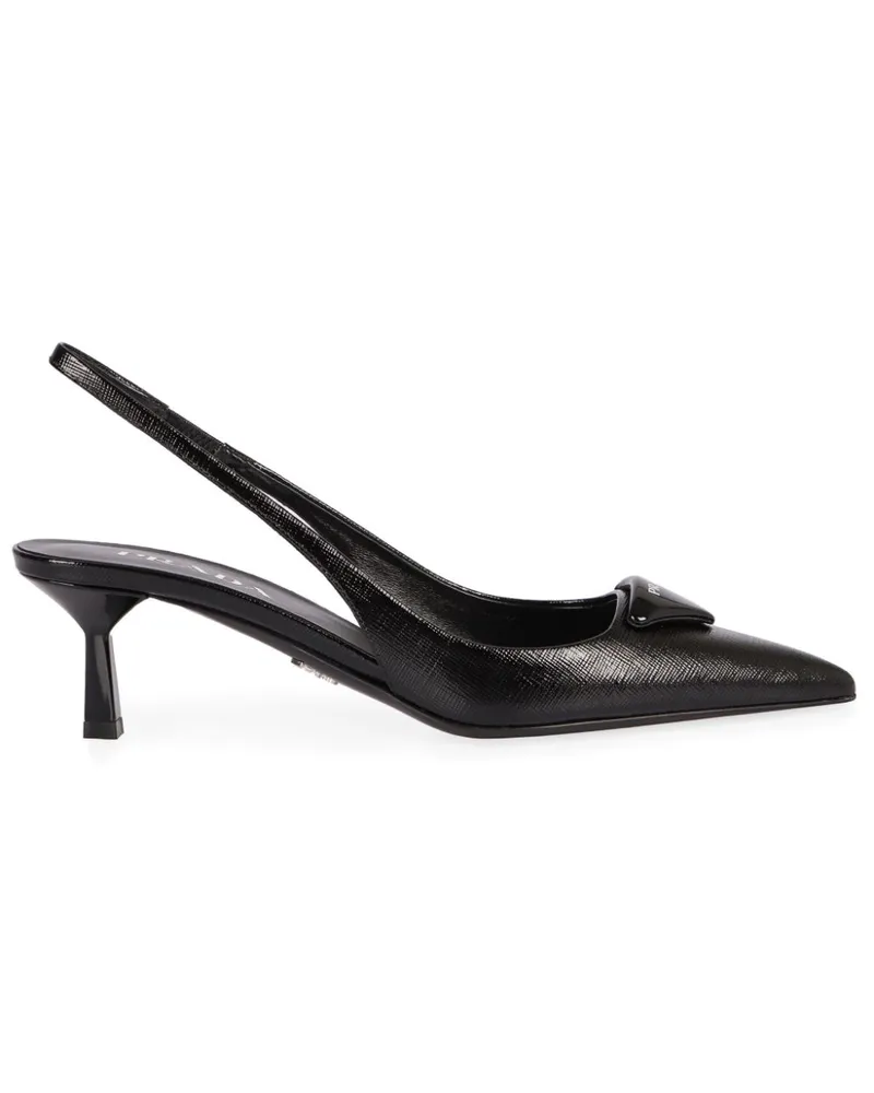 Prada Pumps mit Slingback-Riemen - Schwarz Schwarz